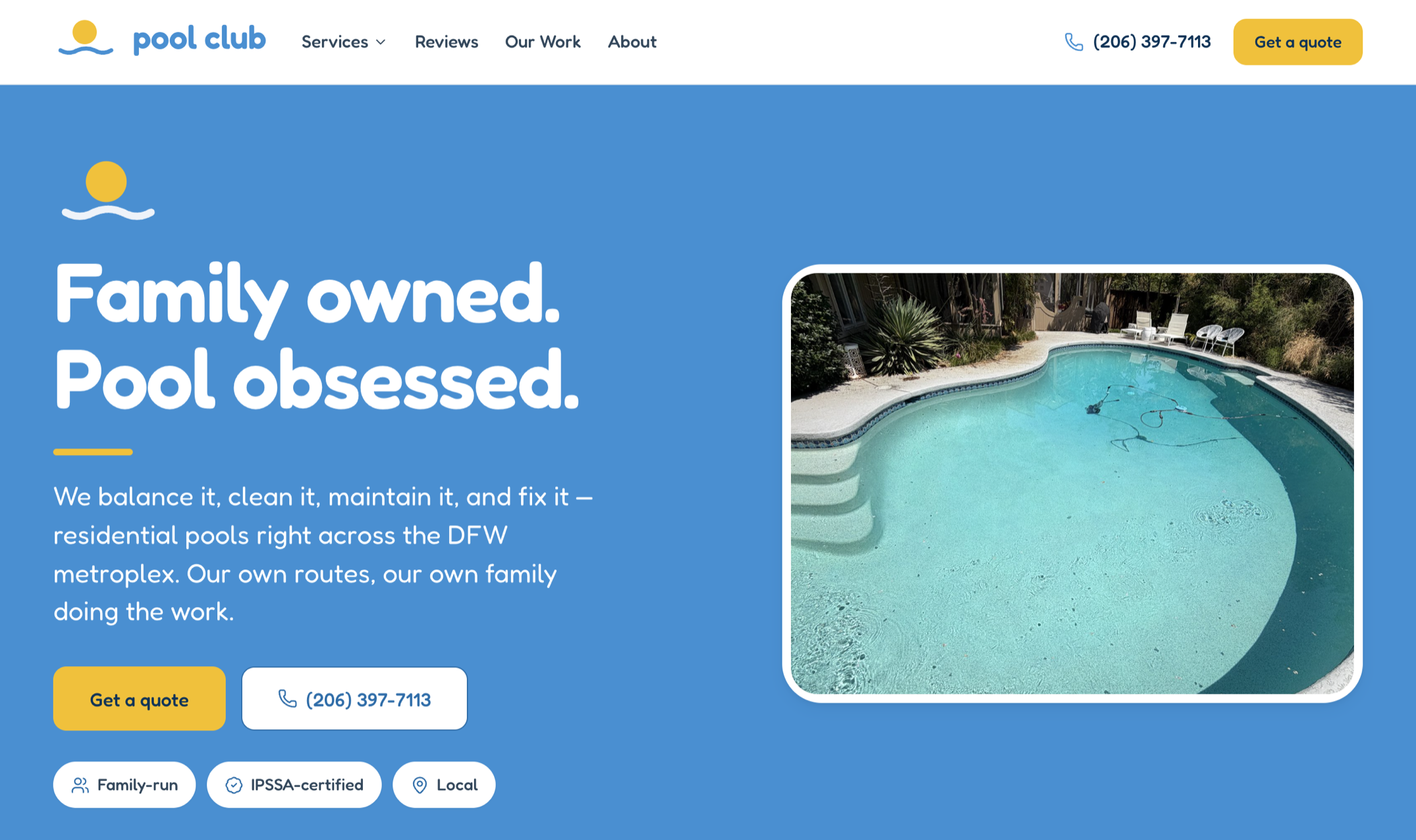 Pool Club website